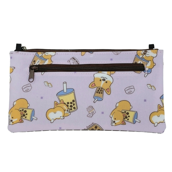 Waterproof Boba Corgi Rectangular Crossbody Purse - Picture 2 of 10